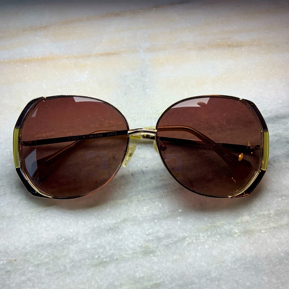70s Style Oversized Sunglasses Lucky Brand Vintage